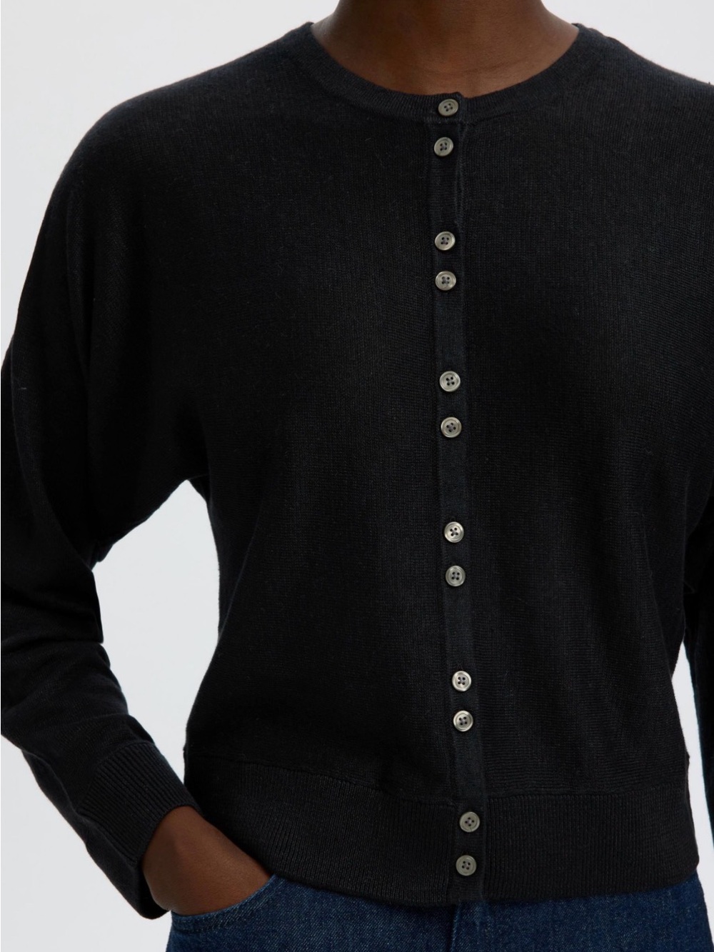 Selected Brand 100% Linen Knitted Cardigan